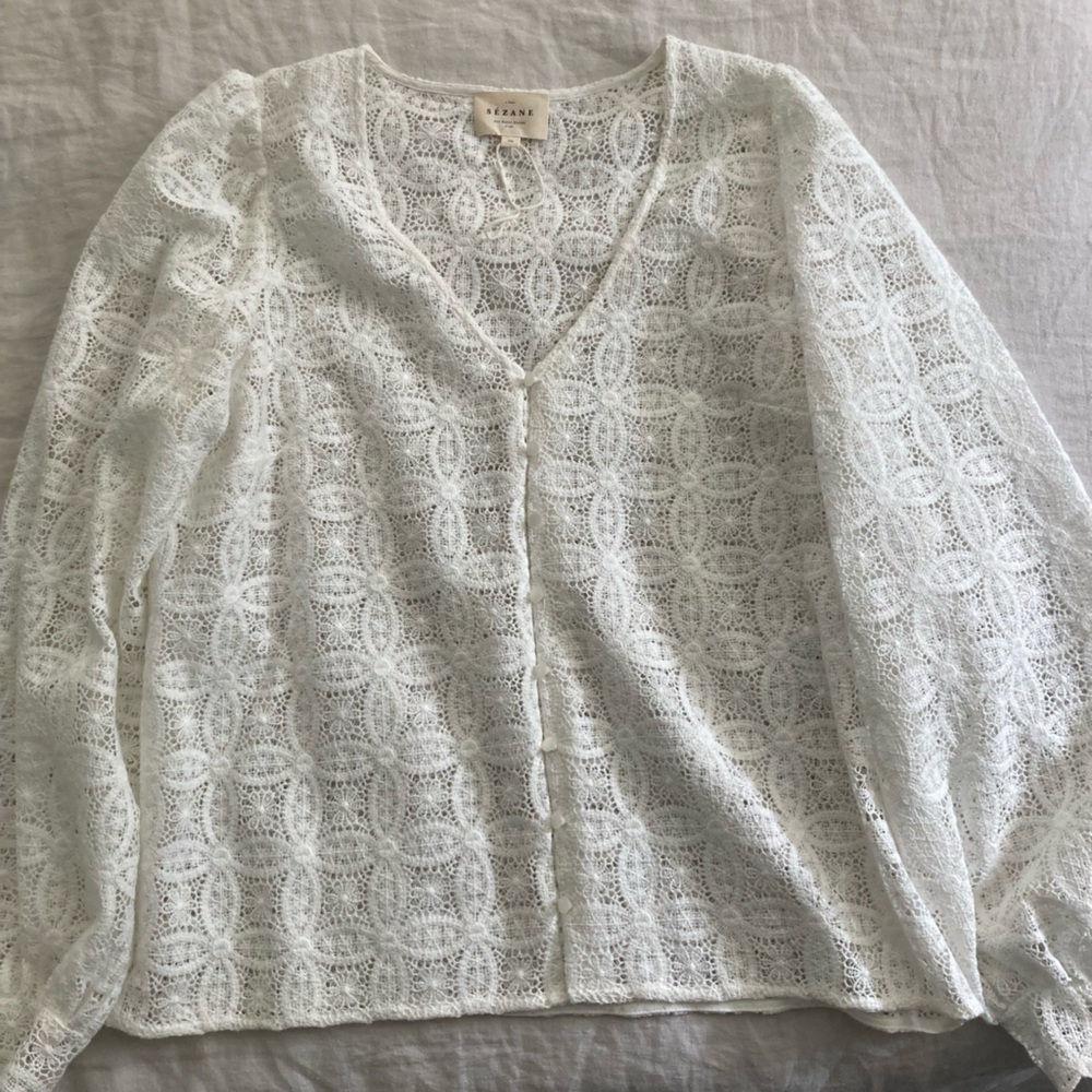 Sezane Gaya Blouse - White